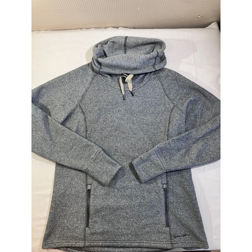 Noble Outfitters Tug-Free Cowl Neck Fleece Pullover Gray Heather Womens‎ Large